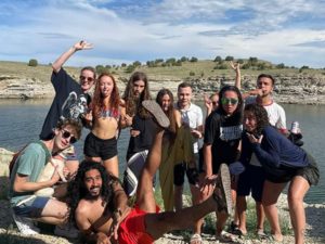 Group enjoying Pueblo Reservoir