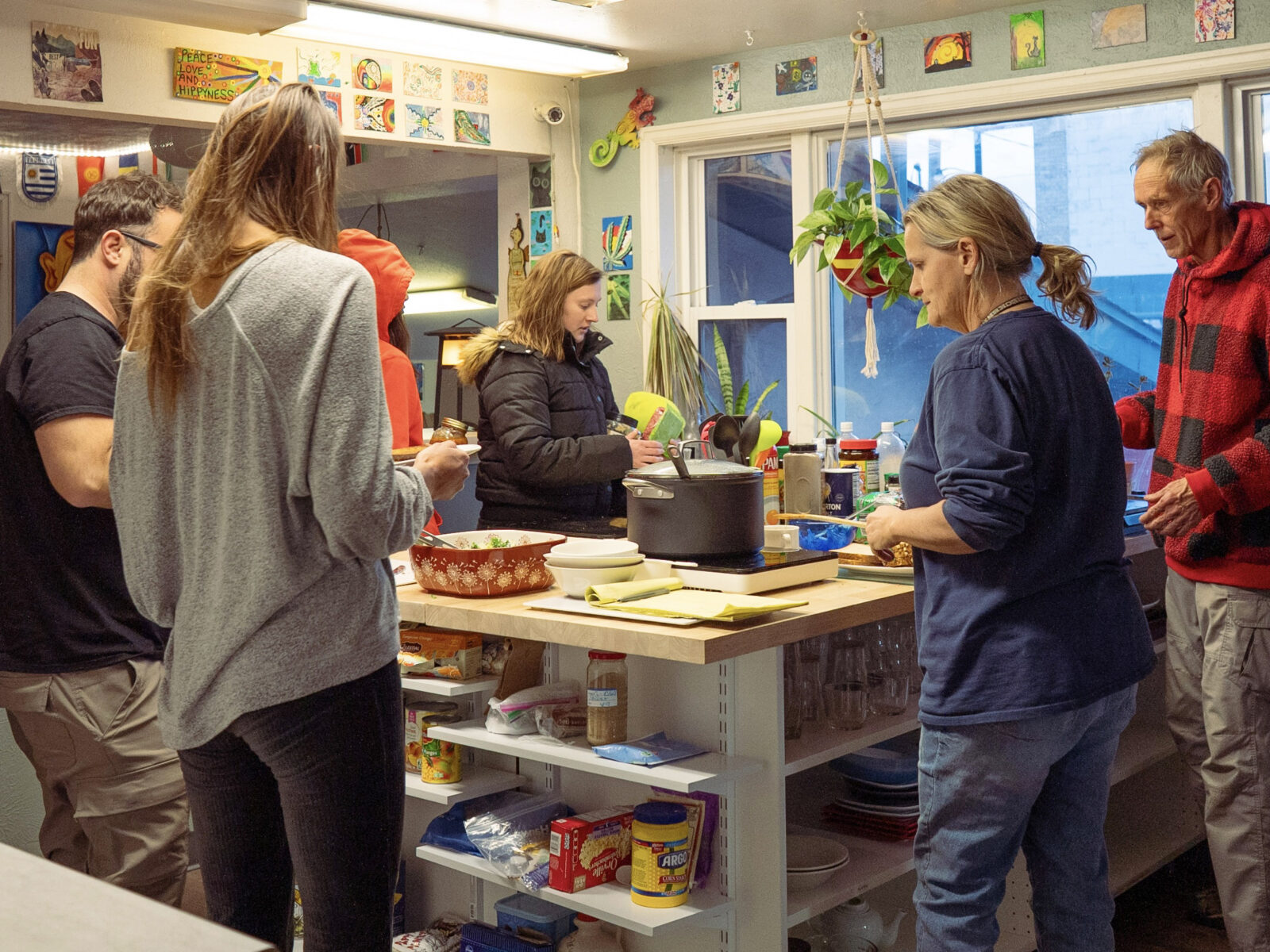 RAD hostel kitchen